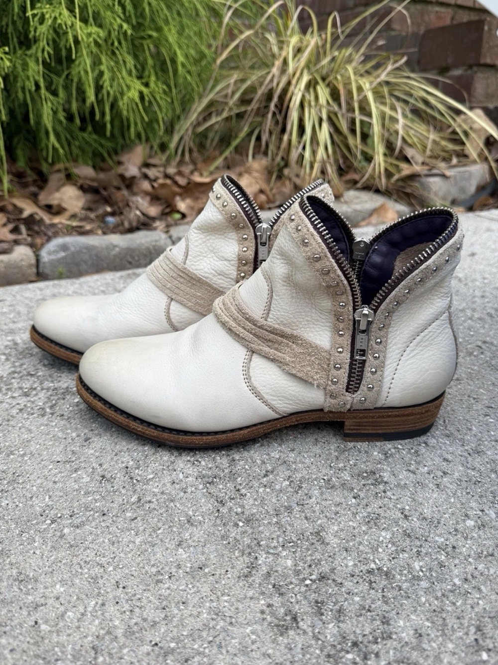 Blackstone FL 72 ankle boots smoke color Side Zip Cowboy Size 37 6.5 7M Women’s